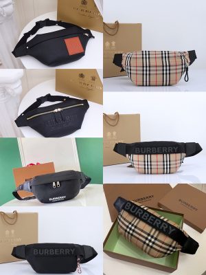💰 New B-home new waist bag draws on the street style of the 1990s, model number 1958 is made of flexible leather material, and embossed with brand badges. You can use a strap cross-body or tie it around the waist. Product Information 31 x 7.5 x 16cm.